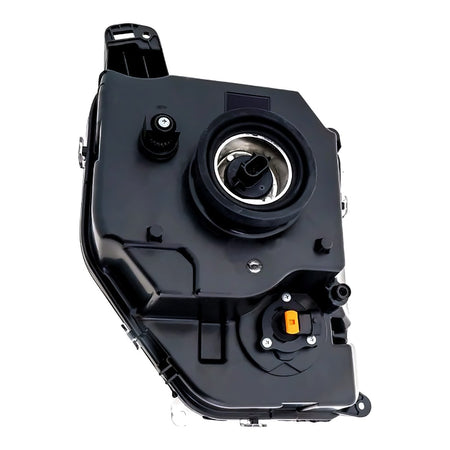 2008-2012 Jeep Liberty Headlight Driver Side Chrome Bezel With Fog Light Round Bulb Shield – Back View (CH2502233)