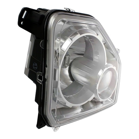 2008-2012 Jeep Liberty Headlight Driver Side Chrome Bezel Without Fog Light Round Bulb Shield – Side View (CH2502234)