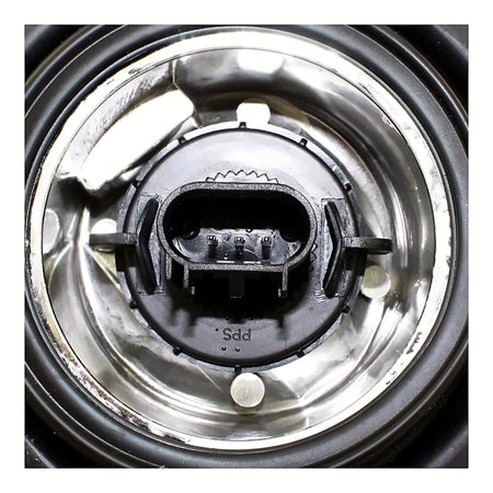 2008-2012 Jeep Liberty Headlight Driver Side Chrome Bezel Without Fog Light Round Bulb Shield – Back View (CH2502234)