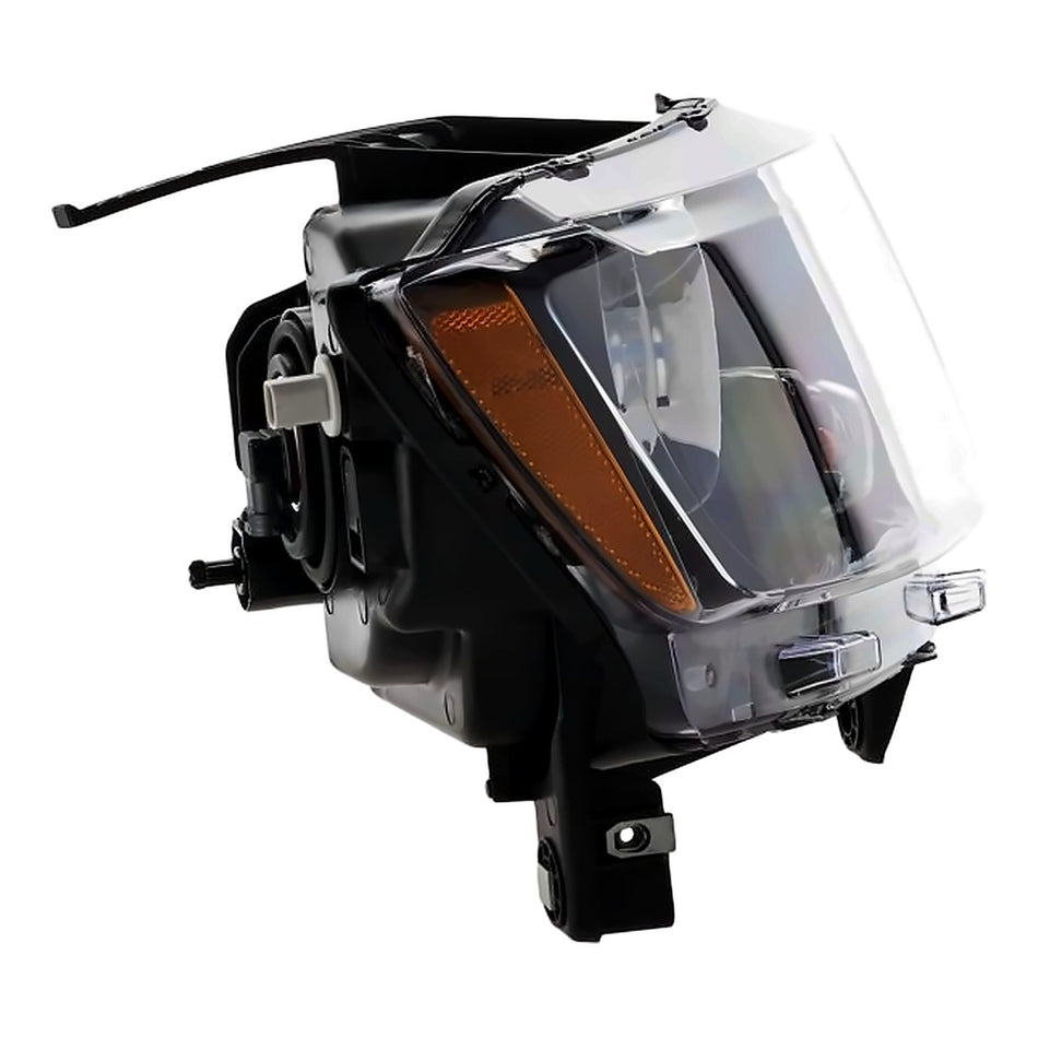 2013-2017 Jeep Compass Headlight Driver Side Halogen Black Bezel – Side View (CH2502246)