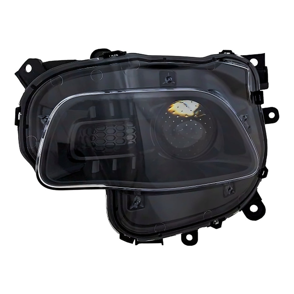 2014-2016 Jeep Cherokee Headlight Driver Side Halogen Black Bezel – Front View (CH2502249)