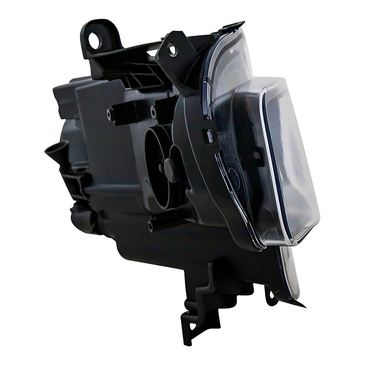 2014-2016 Jeep Cherokee Headlight Driver Side Halogen Black Bezel – Angle View (CH2502249)