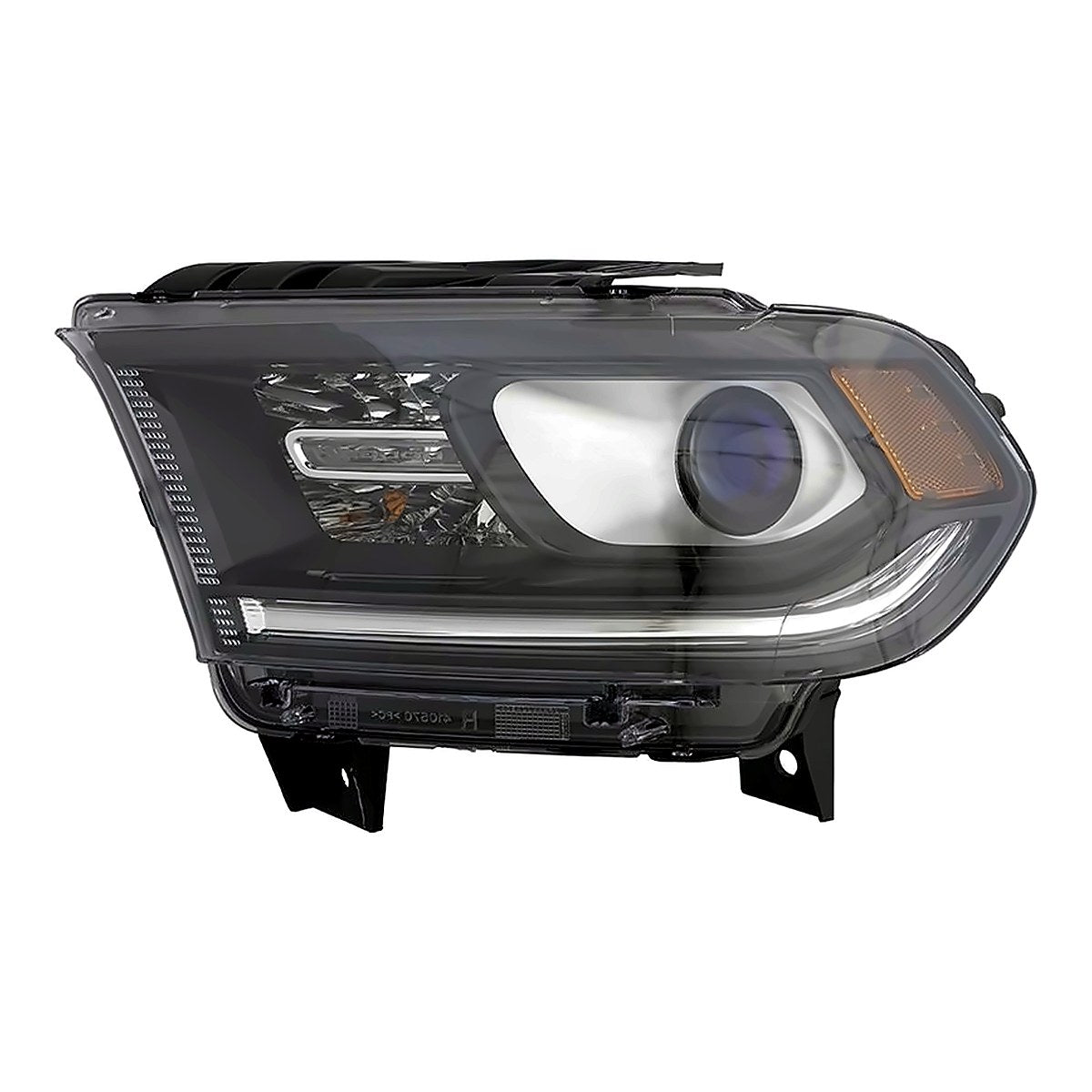 2014-2015 Dodge Durango Headlight Driver Side Halogen Black Bezel Without Led Drl – Front View (CH2502255)