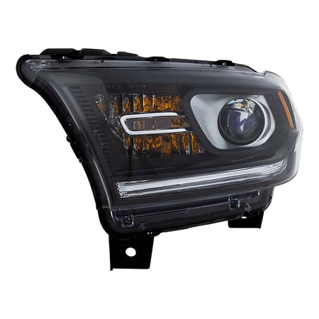 2014-2015 Dodge Durango Headlight Driver Side Halogen Black Bezel Without Led Drl – Side View (CH2502255)