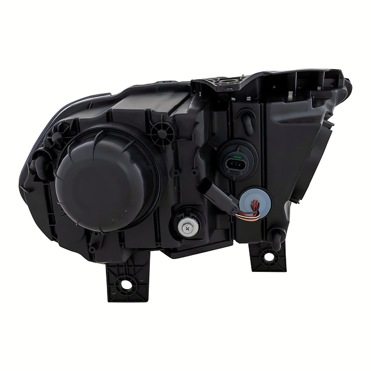 2014-2015 Dodge Durango Headlight Driver Side Halogen Black Bezel Without Led Drl – Back View (CH2502255)