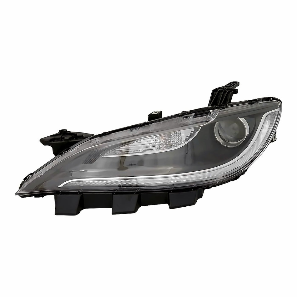 2015-2017 Chrysler 200_Sedan Headlight Driver Side Halogen With Led Drl Black Trim – Front View (CH2502261)