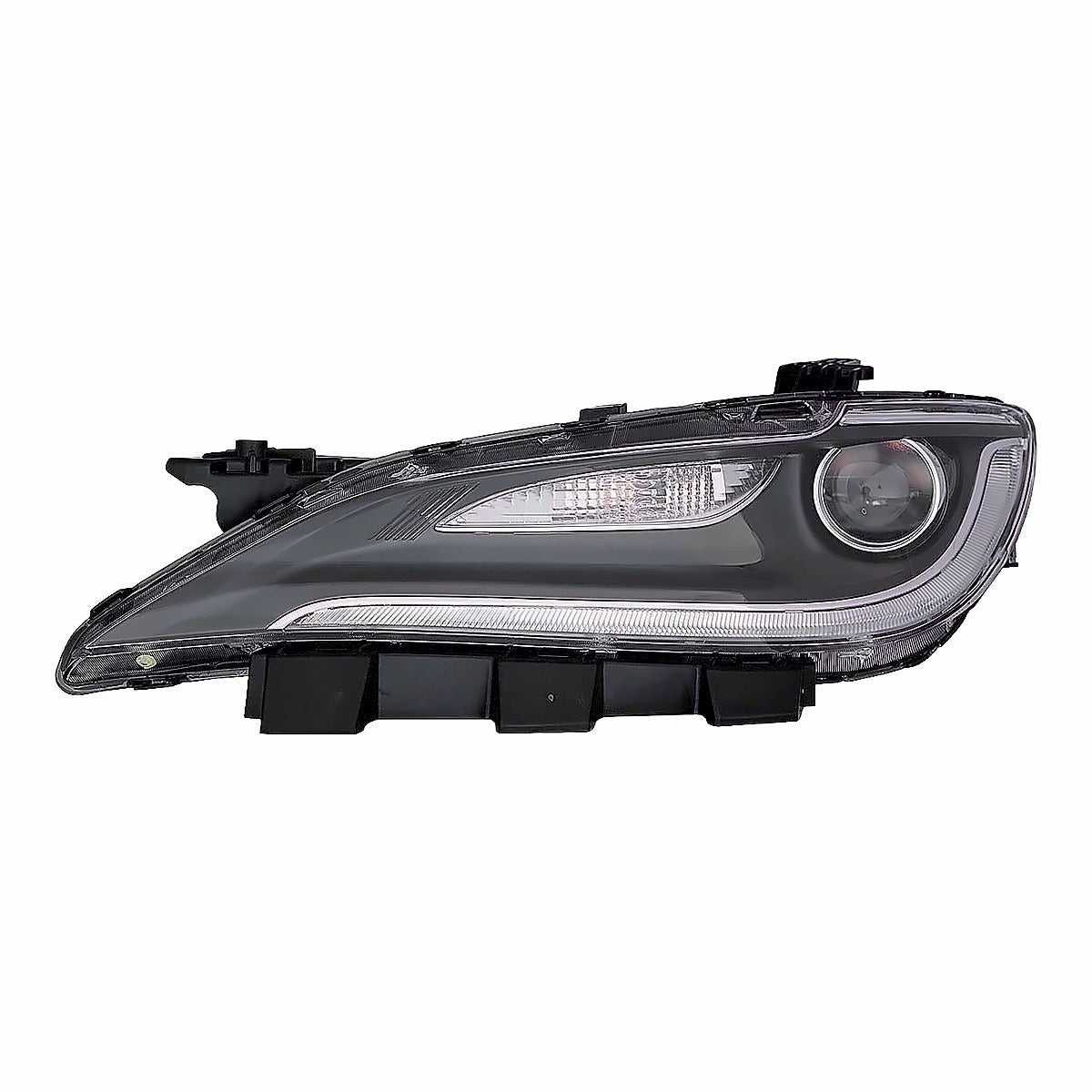2015-2016 Chrysler 200_Sedan Headlight Driver Side Hid With Led Drl Chrome Trim – Front View (CH2502264)