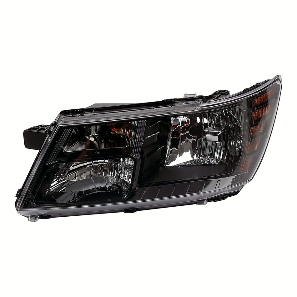2014-2020 Dodge Journey Headlight Driver Side Halogen With Black Trim – Front View (CH2502265)