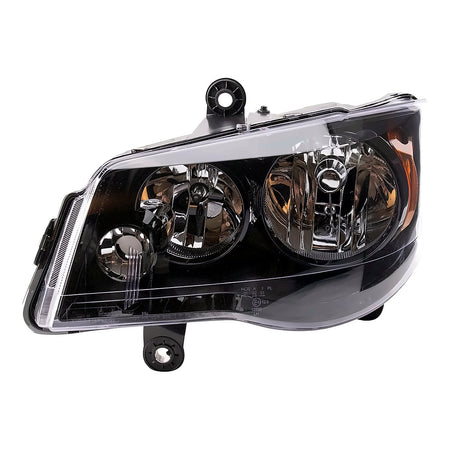 2014-2016 Chrysler Town_And_Country Headlight Driver Side Halogen With Black Bezel – Side View (CH2502266)