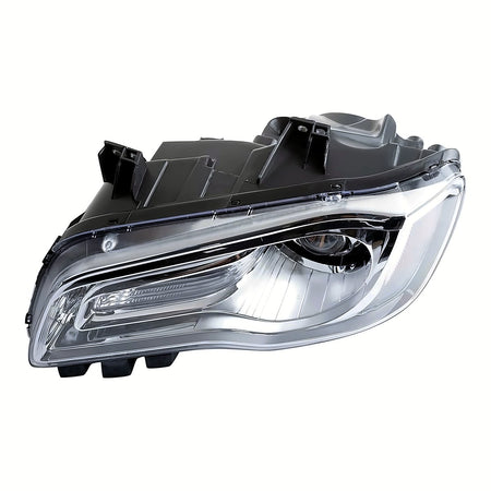 2015-2017 Chrysler 300 Headlight Driver Side Halogen Chrome Bezel – Side View (CH2502268)