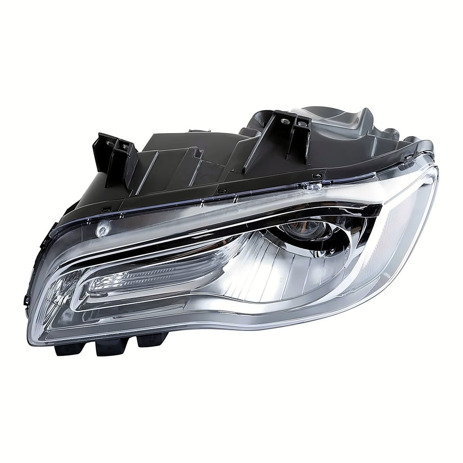 2015-2017 Chrysler 300 Headlight Driver Side Halogen Chrome Bezel – Side View (CH2502268)
