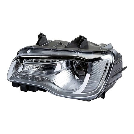 2015-2017 Chrysler 300 Headlight Driver Side Halogen Chrome Bezel – Angle View (CH2502268)
