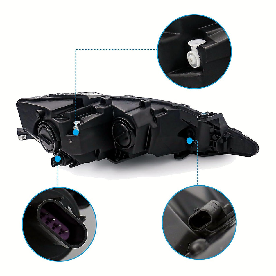 2017-2020 Chrysler Pacifica Headlight Driver Side Halogen Without Quad Lamp – CH2502288-2