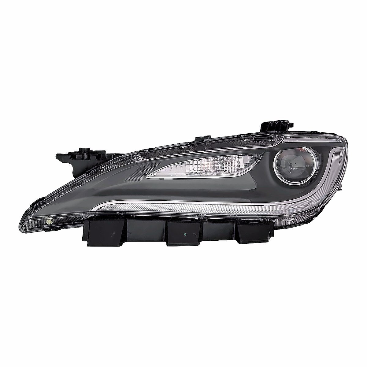 2016-2017 Chrysler 200_Sedan Headlight Driver Side Halogen With Led With Chrome Trim – Front View (CH2502293)