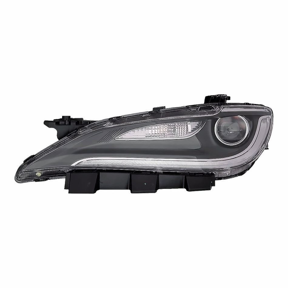 2016-2017 Chrysler 200_Sedan Headlight Driver Side Halogen With Led With Chrome Trim – Front View (CH2502293)