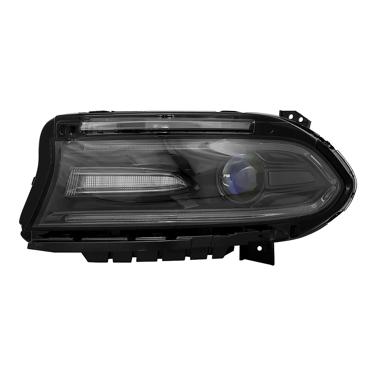 2016-2017 Dodge Charger Headlight Driver Side Halogen With Led Drl Without Logo – Front View (CH2502296)