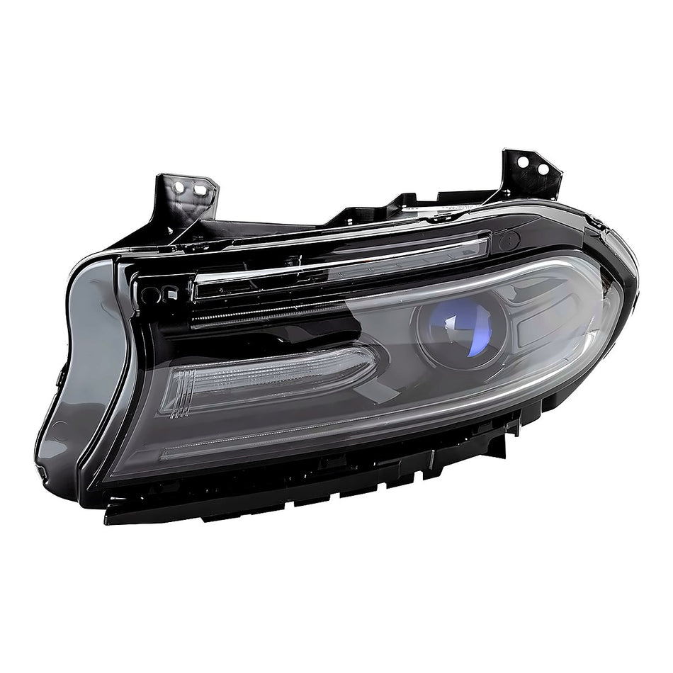 2016-2017 Dodge Charger Headlight Driver Side Halogen With Led Drl Without Logo – Side View (CH2502296)