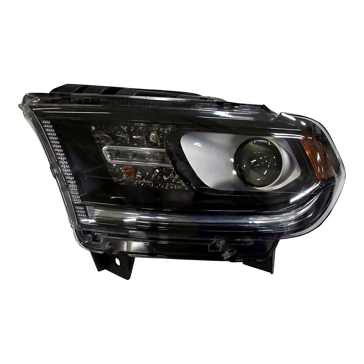 2016-2021 Dodge Durango Headlight Driver Side Without Led Lamp Black Trim – Front View (CH2502302)