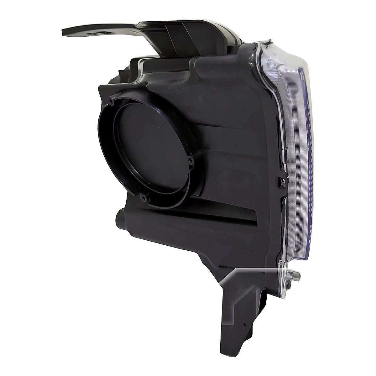 2016-2021 Dodge Durango Headlight Driver Side Halogen Black Bezel With Led Drl – Angle View (CH2502305)