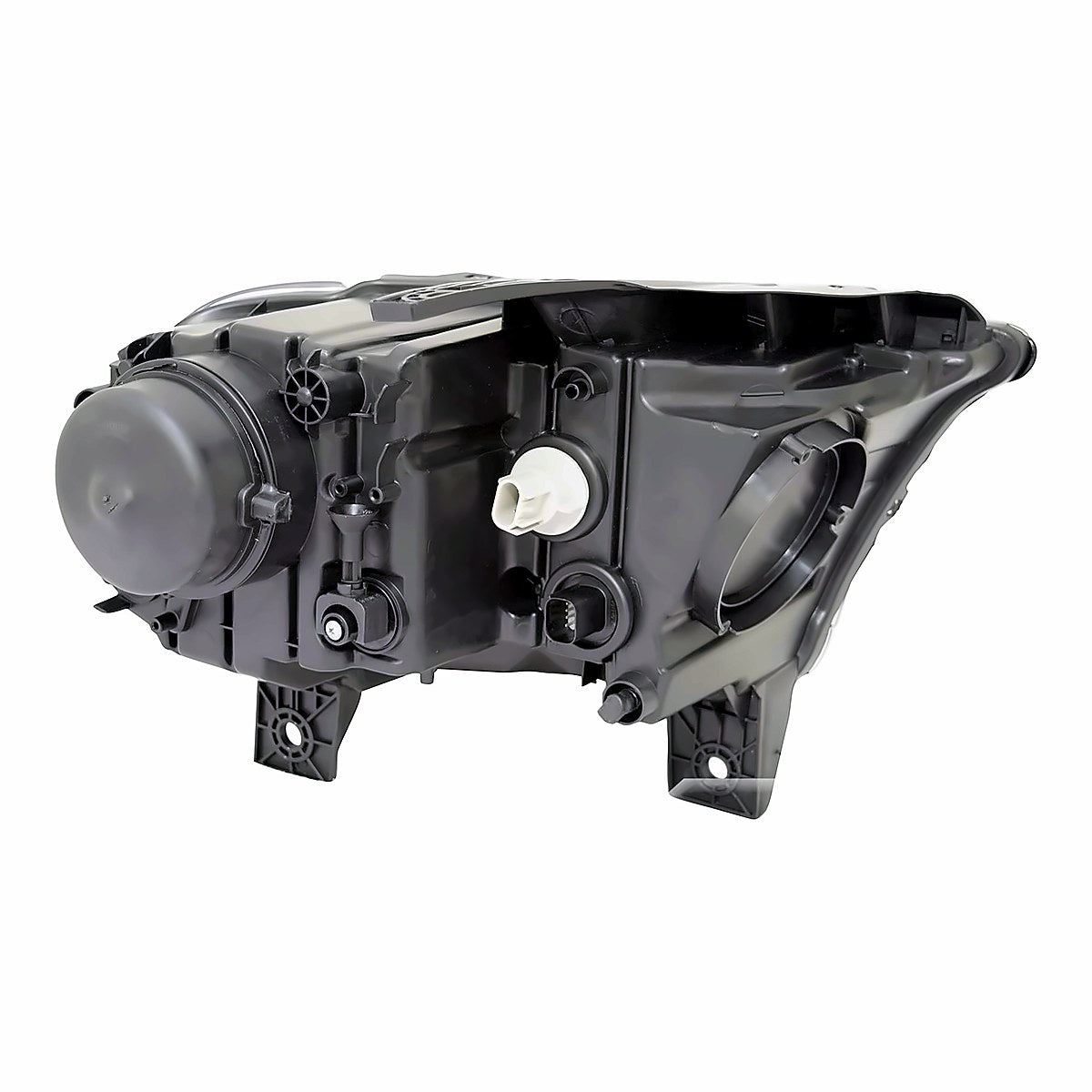 2016-2021 Dodge Durango Headlight Driver Side Halogen Black Bezel With Led Drl – Back View (CH2502305)