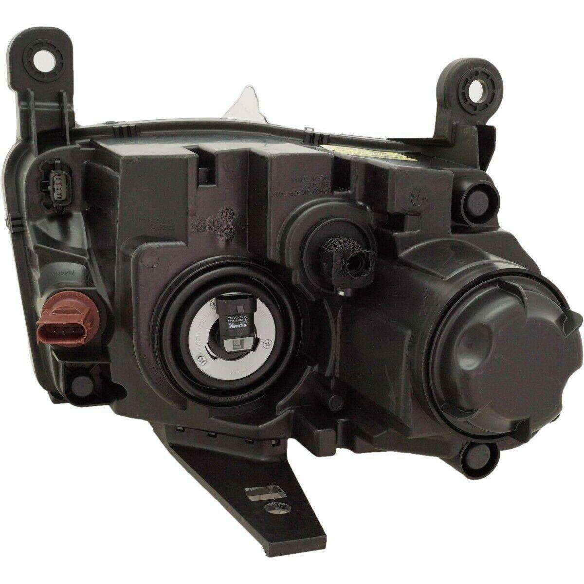 2014-2016 Jeep Grand_Cherokee Headlight Driver Side Halogen Std Type Black Bezel 