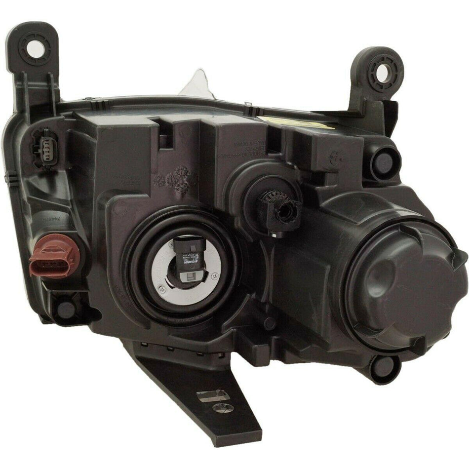 2014-2016 Jeep Grand_Cherokee Headlight Driver Side Halogen Std Type Black Bezel 