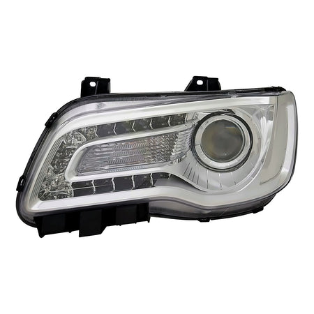 2018-2023 Chrysler 300 Headlight Driver Side Halogen With Chrome Bezel Projector Type – Front View (CH2502322)
