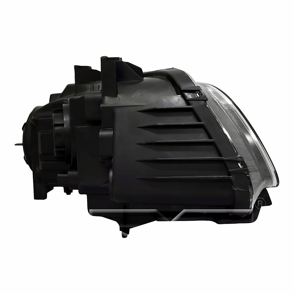 2018-2023 Chrysler 300 Headlight Driver Side Halogen Black Projection Type – Angle View (CH2502331)