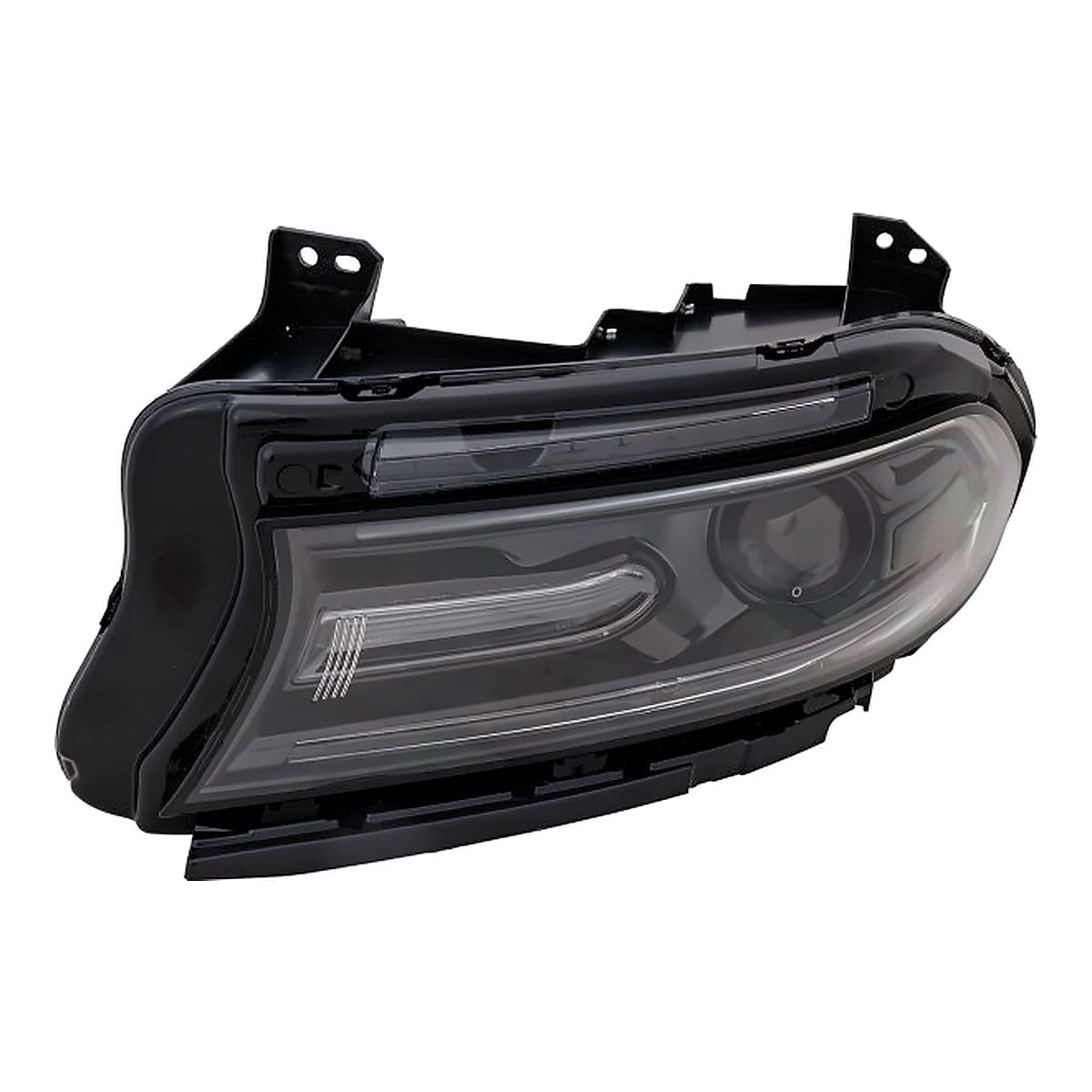 2018-2022 Dodge Charger Headlight Driver Side Halogen Led With Drl Without Logo – Front View (CH2502337)