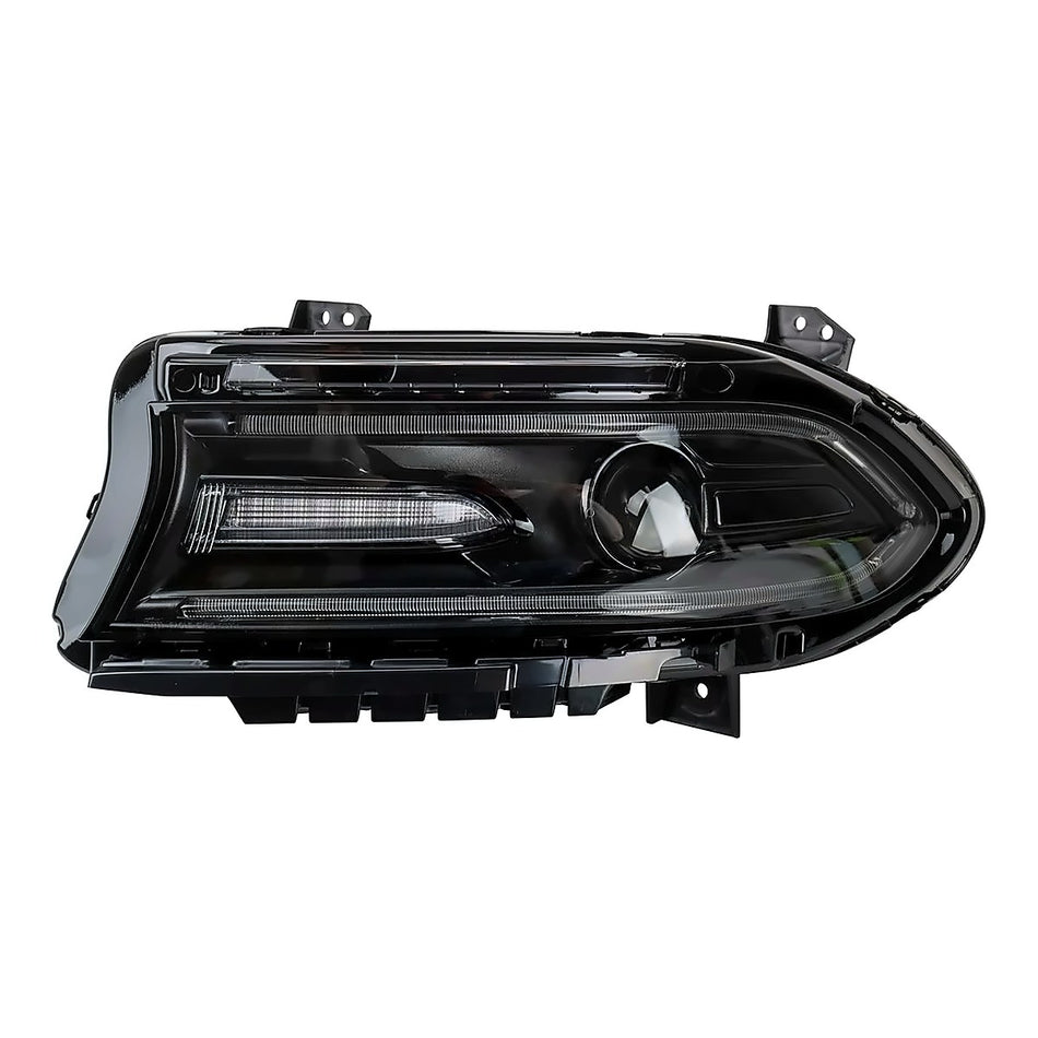 2018-2022 Dodge Charger Headlight Driver Side Halogen Led With Drl Without Logo – Side View (CH2502337)