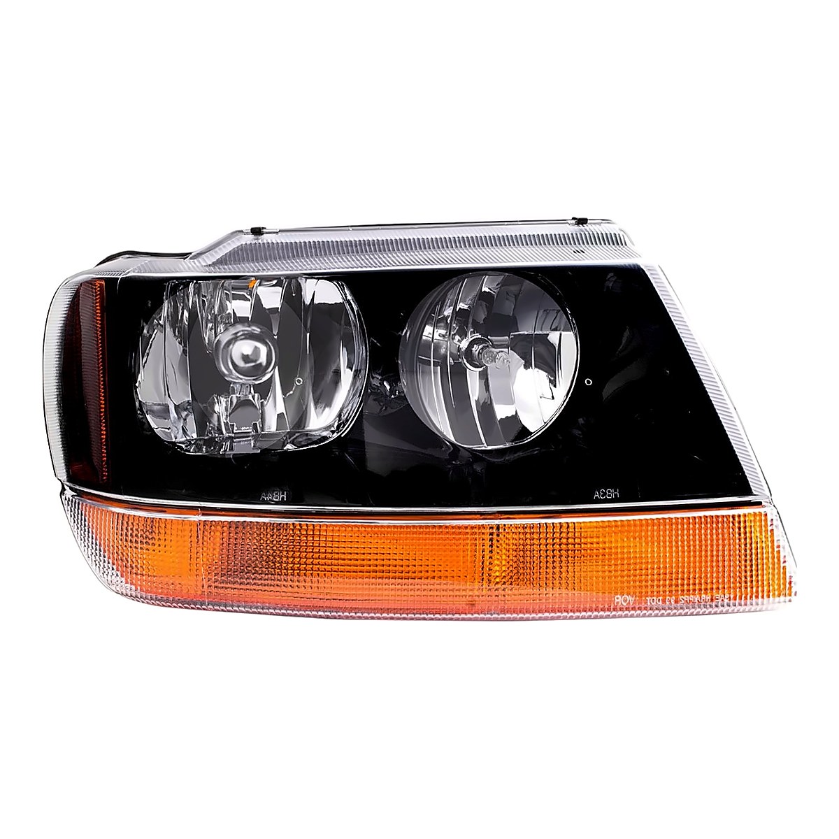 1999-2002 Jeep Grand_Cherokee Headlight Passenger Side Yellow – Front View (CH2503121)
