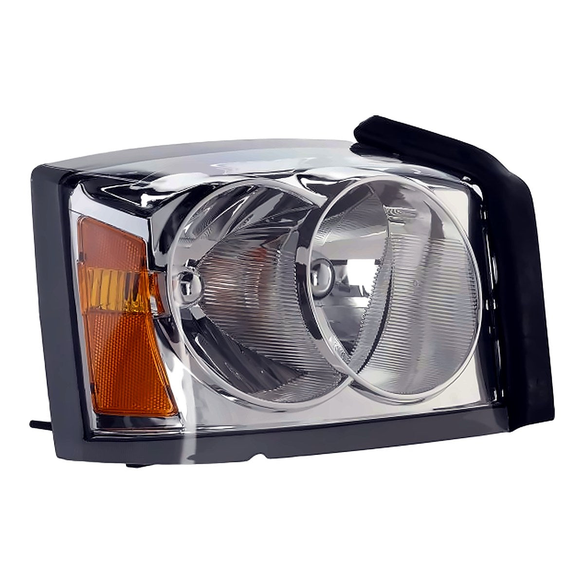 2005 Dodge Dakota Headlight Passenger Side (Without Black Bezel) – Side View (CH2503159)