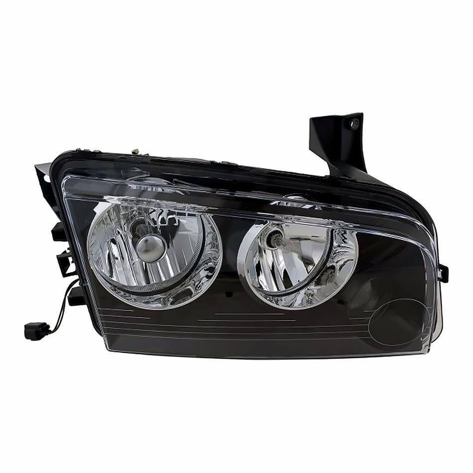 2006-2007 Dodge Charger Headlight Passenger Side Small Amber Lens Over Turn Signal Frontom 11/08/2006 – Front View (CH2503163)