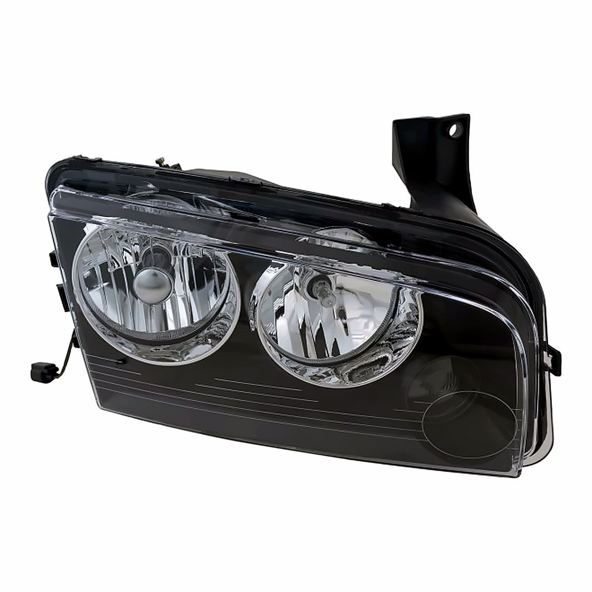 2006-2007 Dodge Charger Headlight Passenger Side Small Amber Lens Over Turn Signal Frontom 11/08/2006 – Side View (CH2503163)