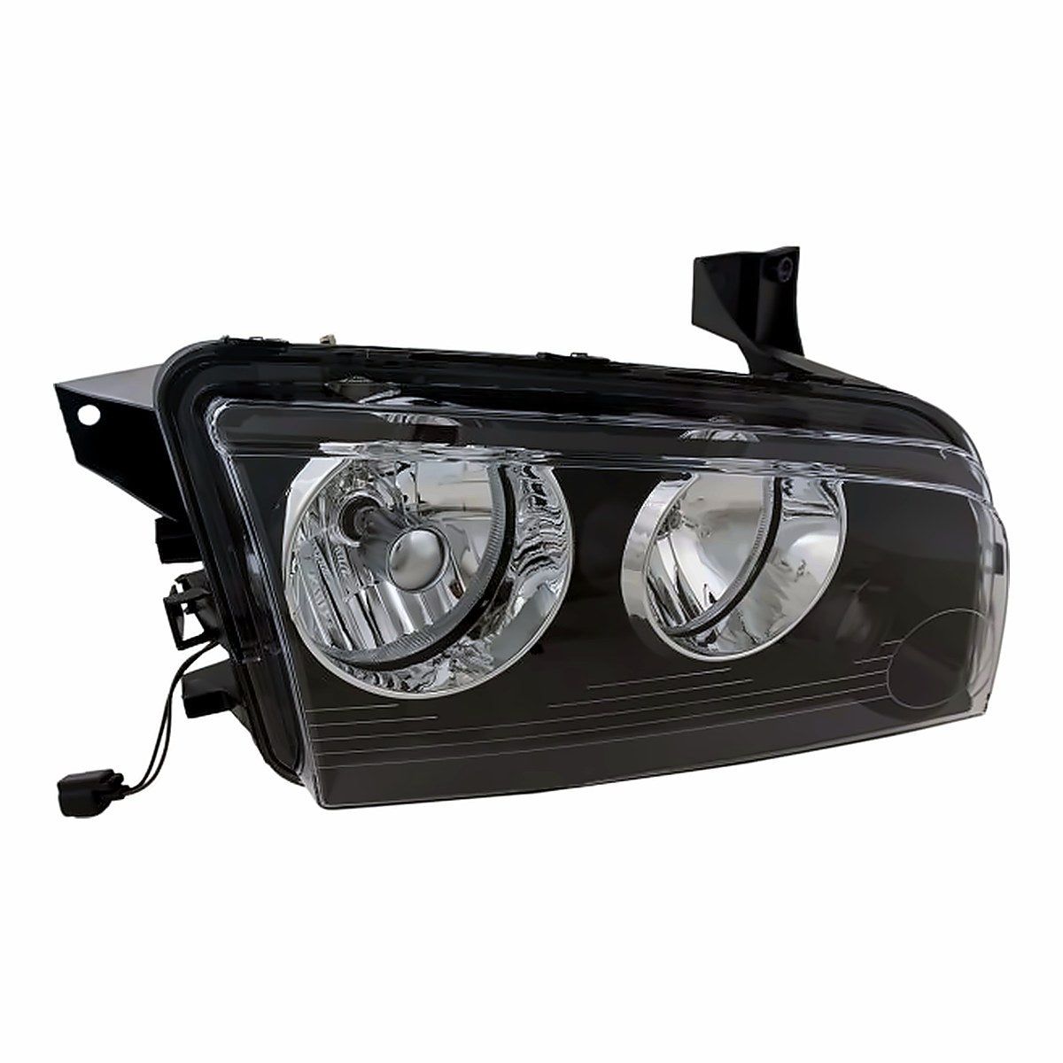 2006-2007 Dodge Charger Headlight Passenger Side Small Amber Lens Over Turn Signal Frontom 11/08/2006 – Angle View (CH2503163)