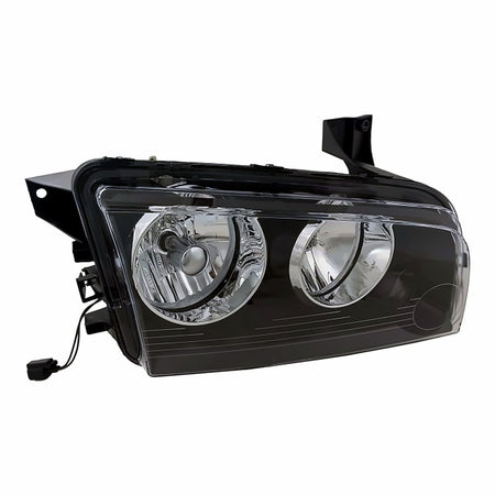 2006-2007 Dodge Charger Headlight Passenger Side Small Amber Lens Over Turn Signal Frontom 11/08/2006 – Angle View (CH2503163)