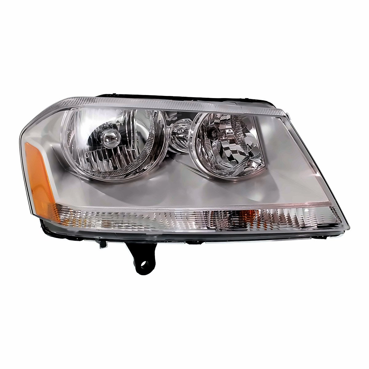 2008-2014 Dodge Avenger Headlight Passenger Side Chrome Housing – Front View (CH2503182)
