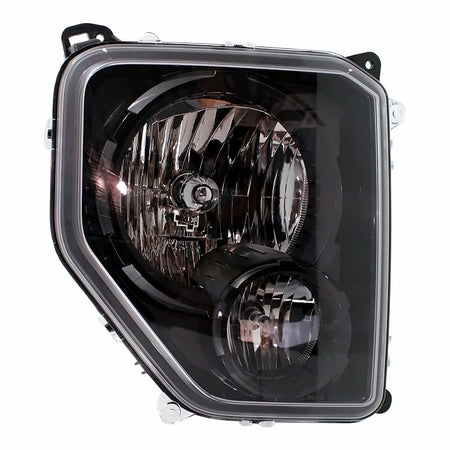 2010-2012 Jeep Liberty Headlight Passenger Side Halogen Black Bezel – Front View (CH2503227)