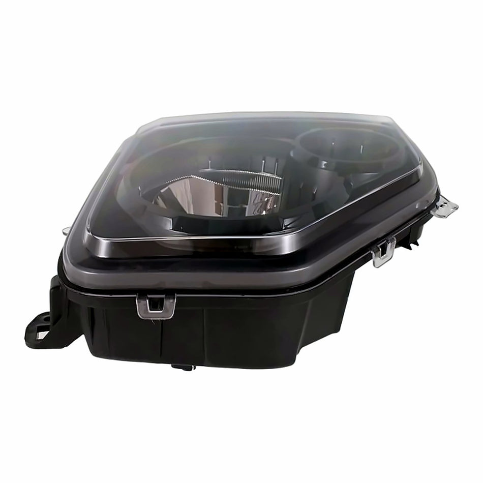 2010-2012 Jeep Liberty Headlight Passenger Side Halogen Black Bezel – Side View (CH2503227)