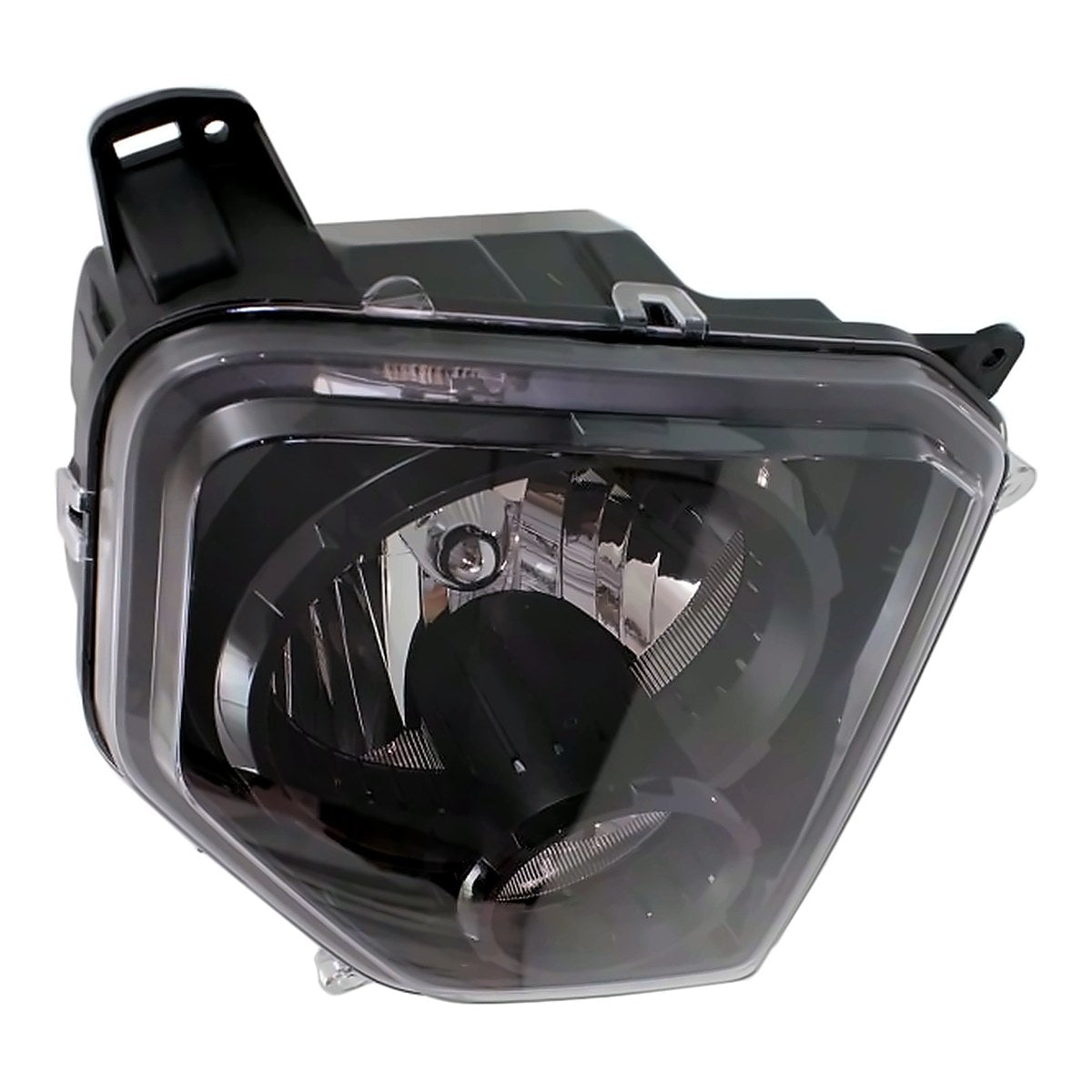 2010-2012 Jeep Liberty Headlight Passenger Side Halogen Black Bezel – Detail View (CH2503227)