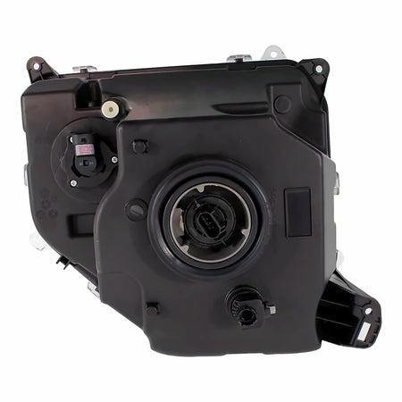 2010-2012 Jeep Liberty Headlight Passenger Side Halogen Black Bezel – Close-Up View (CH2503227)