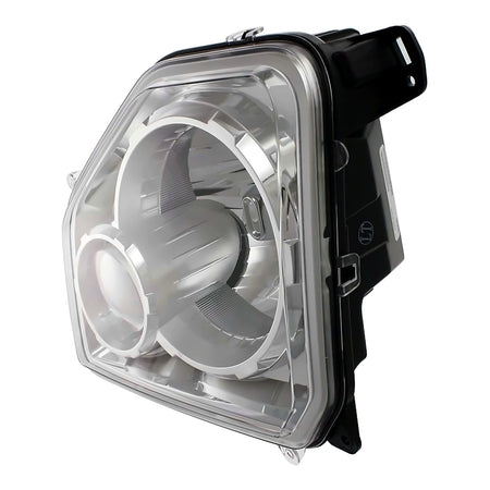 2008-2012 Jeep Liberty Headlight Passenger Side Chrome Bezel Without Fog Light Round Bulb Shield – Side View (CH2503234)