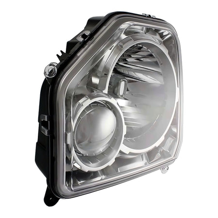 2008-2012 Jeep Liberty Headlight Passenger Side Chrome Bezel Without Fog Light Round Bulb Shield – Detail View (CH2503234)