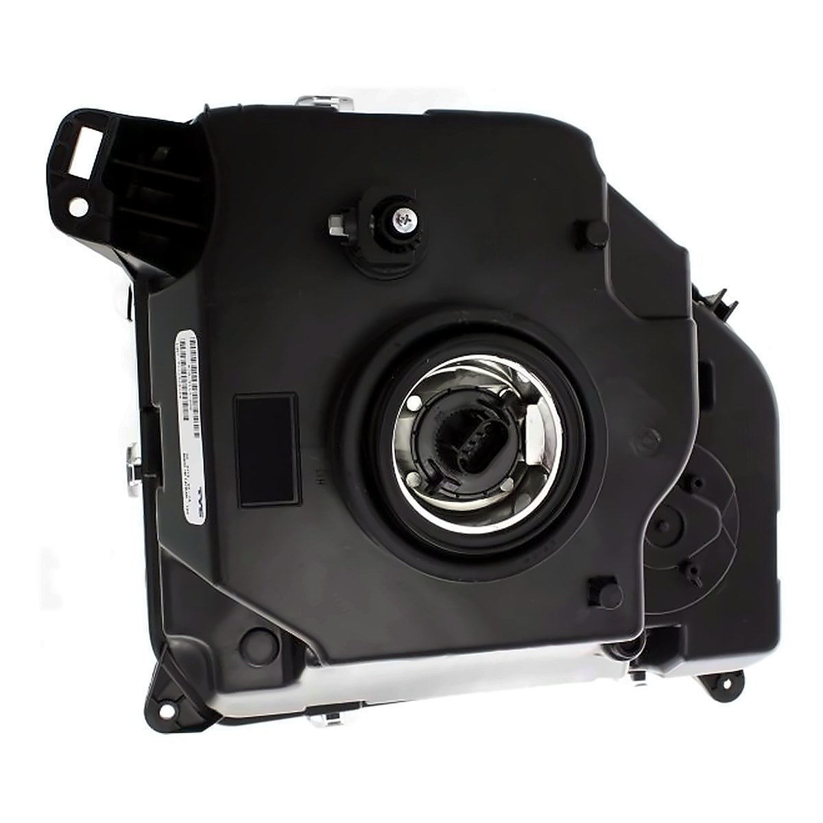 2008-2012 Jeep Liberty Headlight Passenger Side Chrome Bezel Without Fog Light Round Bulb Shield – Back View (CH2503234)