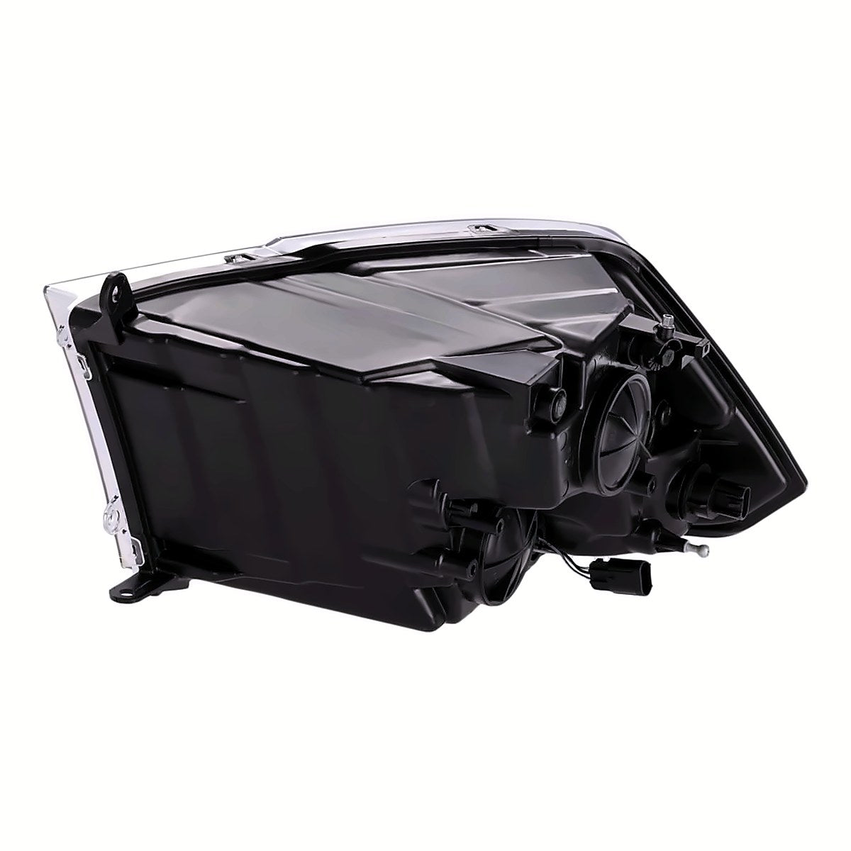 2013-2018 Ram 1500 Headlight Passenger Side Chrome Halogen Without Drl Without Projector Type 2Nd Design With Dual Rear Wheel Reflector – Close-Up View (CH2503242)