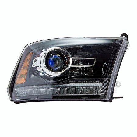 2013-2014 Ram 1500 Headlight Passenger Side Halogen Projector Black Bezel – CH2503245-2