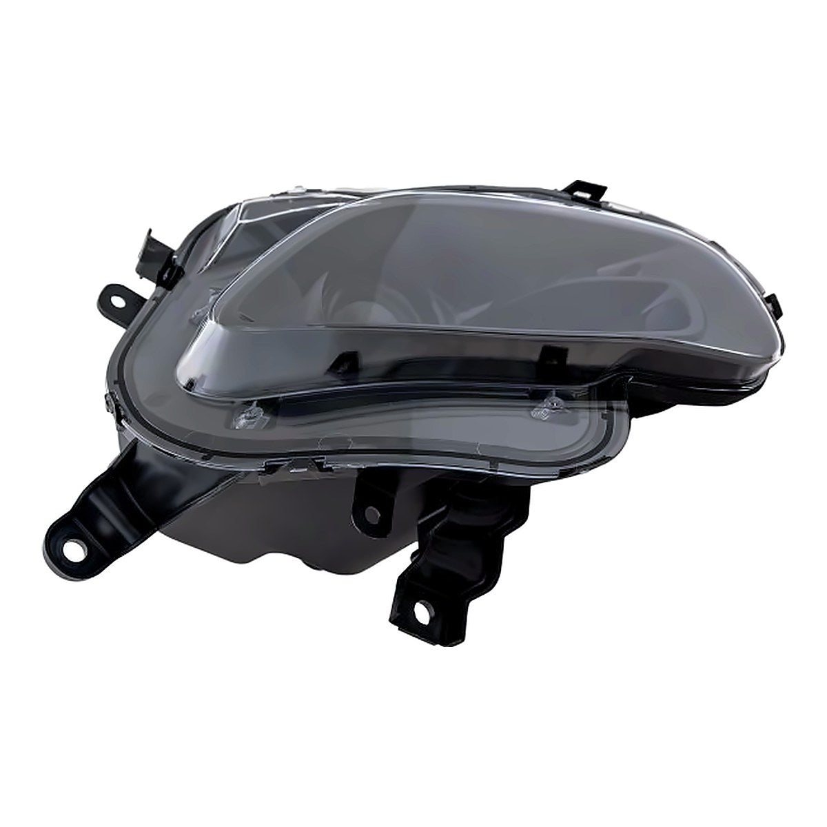 2014-2016 Jeep Cherokee Headlight Passenger Side Halogen Black Bezel – Detail View (CH2503249)