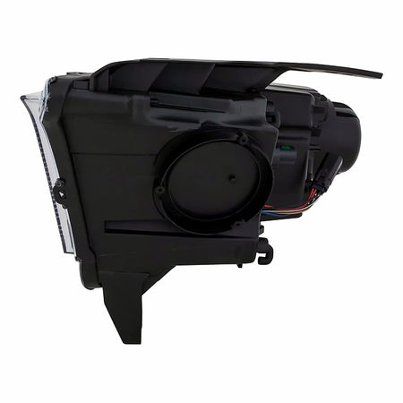 2014-2015 Dodge Durango Headlight Passenger Side Halogen Black Bezel Without Led Drl – Close-Up View (CH2503255)