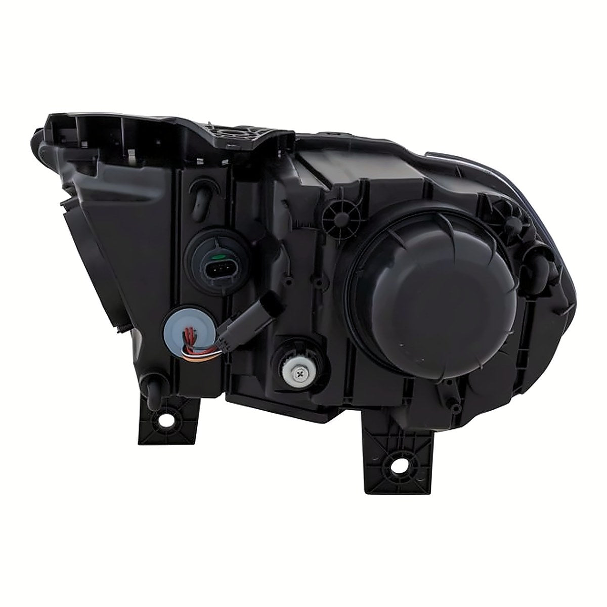 2014-2015 Dodge Durango Headlight Passenger Side Halogen Black Bezel Without Led Drl – Installed View (CH2503255)