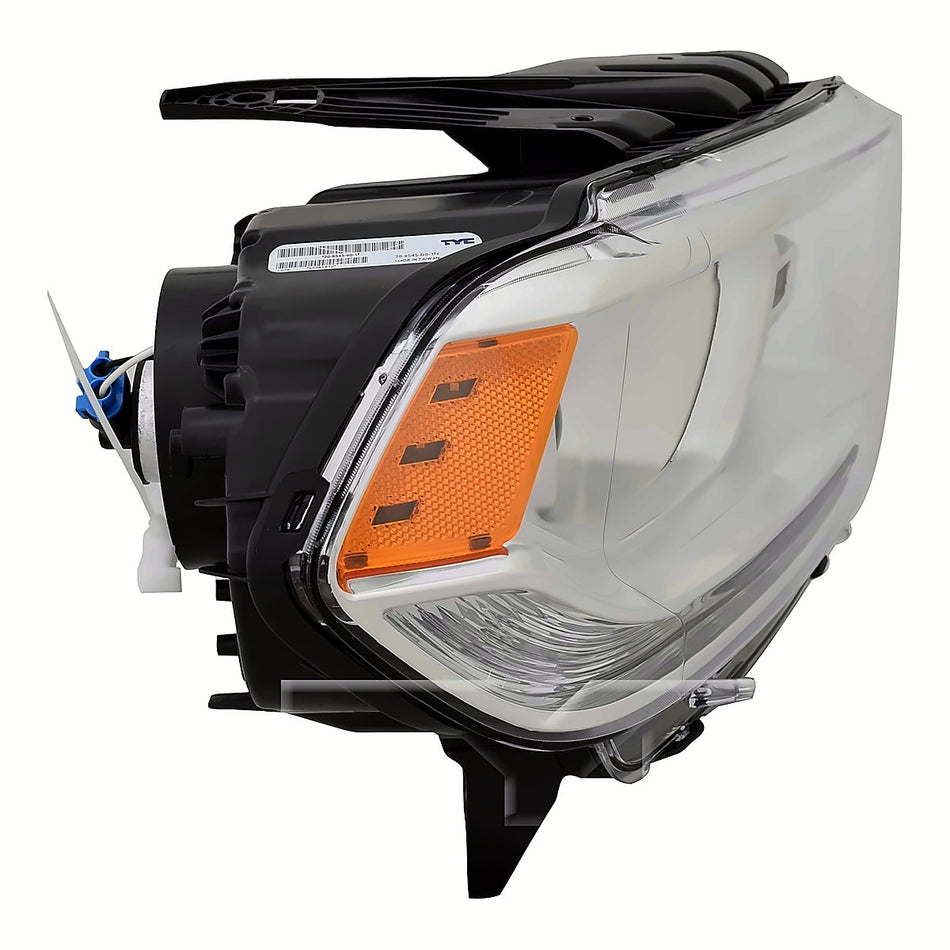 2014-2015 Dodge Durango Headlight Passenger Side Halogen Chrome Bezel With Led Drl – Side View (CH2503257)
